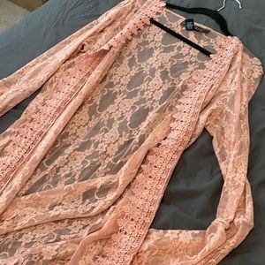 Blush pink kimono